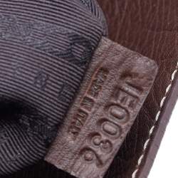 Pre Owned Celine Brown Leather Classic Shoulder Bag