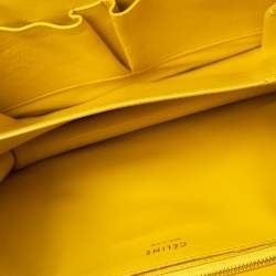 Celine Yellow Python Medium Classic Box Shoulder Bag