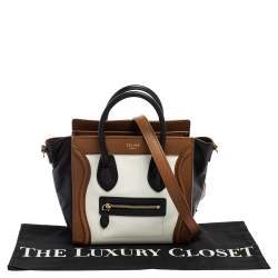 Pre Owned حقيبة يد سيلين لاغيدغ نانو جلد ثلاثية اللون