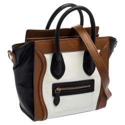 Pre Owned حقيبة يد سيلين لاغيدغ نانو جلد ثلاثية اللون