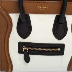 Pre Owned حقيبة يد سيلين لاغيدغ نانو جلد ثلاثية اللون