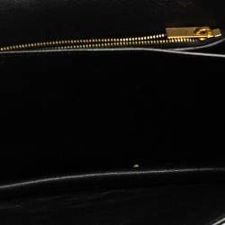 Pre Owned Celine Black Suede And Leather Pocket Envelope Shoulder Bag