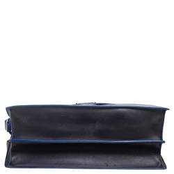 Pre Owned Celine Tricolor Leather and Suede Medium Diamond Shoulder Bag