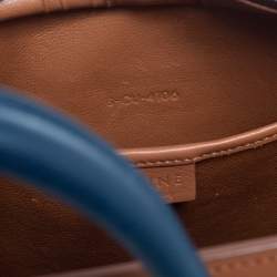 Pre Owned Celine Tricolor Leather Nano Luggage Tote