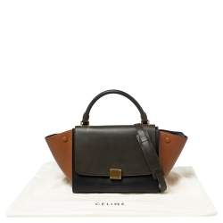 Celine Tricolor Leather Mini Trapeze Bag