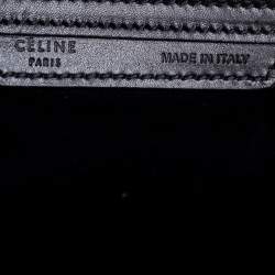 Pre Owned Celine Tricolor Leather Micro Luggage Tote