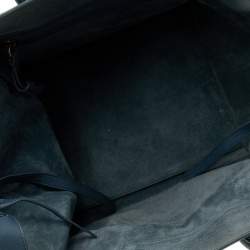 Pre Owned Celine Blue Leather Medium Phantom Luggage Tote 