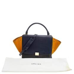 Pre Owned حقيبة سيلين ترابيز سويدي وجلد ثلاثي اللون متوسطة بيد علوية