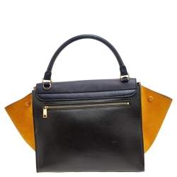 Pre Owned حقيبة سيلين ترابيز سويدي وجلد ثلاثي اللون متوسطة بيد علوية