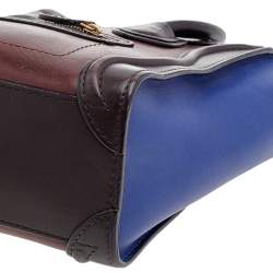 Pre Owned حقيبة يد سيلين نانو لاغدغ جلد ثلاثية اللون