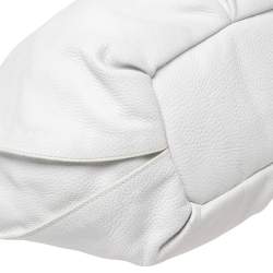 Pre Owned Celine White Leather Large Bittersweet Hobo
