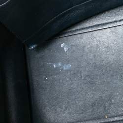 Pre Owned Celine Tri Color Leather and Suede Medium Trapeze Top Handle Bag