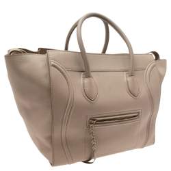 Pre Owned Céline Beige Leather Large Phantom Luggage Tote