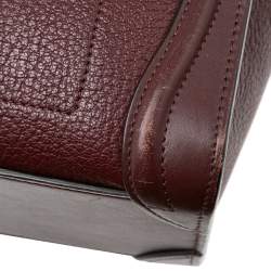 Pre Owned حقيبة يد لاغدج سيلين نانو جلد عنابي