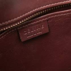 Pre Owned حقيبة يد لاغدج سيلين نانو جلد عنابي