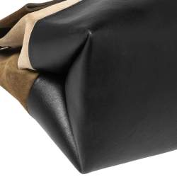 Pre Owned Celine Tricolor Leather And Suede All Soft Shoulder Bag and Pouch