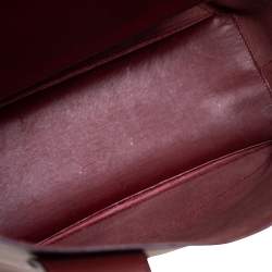Pre Owned Celine Burgundy Leather Studded Tote