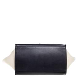 Pre Owned Celine Tri Color Leather Medium Trapeze Bag
