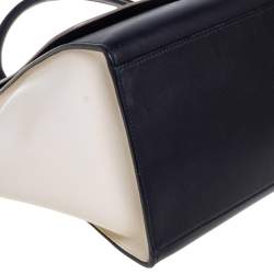 Pre Owned Celine Tri Color Leather Medium Trapeze Bag