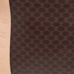 Pre Owned Celine Brown Macadam Coated Canvas and Leather Tote