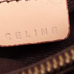 Pre Owned Celine Brown Macadam Coated Canvas and Leather Tote