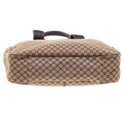 Pre Owned Celine Brown Macadam Canvas and Leather Tote