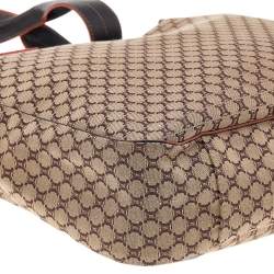 Pre Owned Celine Brown Macadam Canvas and Leather Tote