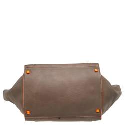 Pre Owned Celine Grey Leather Large Phantom Luggage Tote