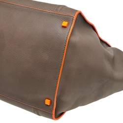 Pre Owned Celine Grey Leather Large Phantom Luggage Tote