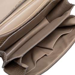 Pre Owned Celine Grey Python Medium Classic Box Shoulder Bag