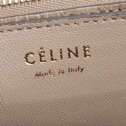 Pre Owned Celine Grey Python Medium Classic Box Shoulder Bag