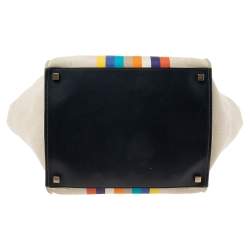 Pre Owned  Celine Beige/Multicolor Fabric Medium Phantom Luggage Tote