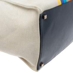 Pre Owned  Celine Beige/Multicolor Fabric Medium Phantom Luggage Tote
