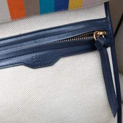 Pre Owned  Celine Beige/Multicolor Fabric Medium Phantom Luggage Tote