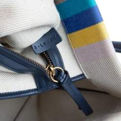 Pre Owned  Celine Beige/Multicolor Fabric Medium Phantom Luggage Tote