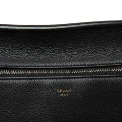 Pre Owned Celine Black Leather Medium Edge Top Handle Bag