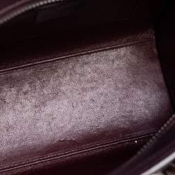 Céline Tri Color Leather and Snakeskin Nano Luggage Tote