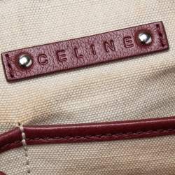 Pre Owned Celine Pink Horse Carriage Printed Leather Satchel