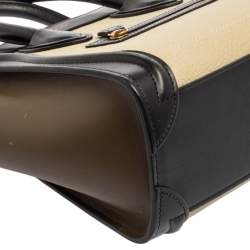 Pre Owned Celine Tri Color Leather Nano Luggage Tote