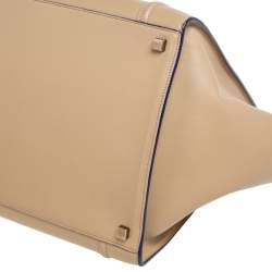 Pre Owned Celine Beige Leather Medium Phantom Luggage Tote