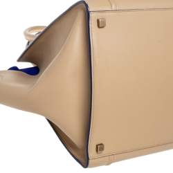 Pre Owned Celine Beige Leather Medium Phantom Luggage Tote