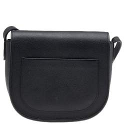 Pre Owned Celine Black Leather Small Trotteur Crossbody Bag
