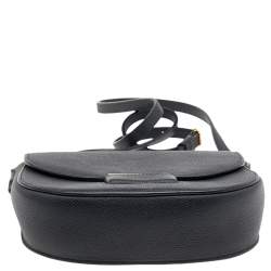 Pre Owned Celine Black Leather Small Trotteur Crossbody Bag