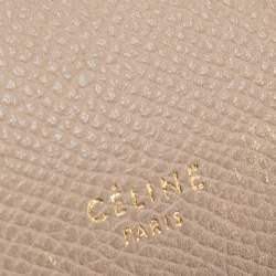 Pre Owned Celine Beige Leather Mini Belt Top Handle Bag