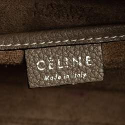 Pre Owned حقيبة يد توتس سيلين لاغيدج نانو جلد رصاصي