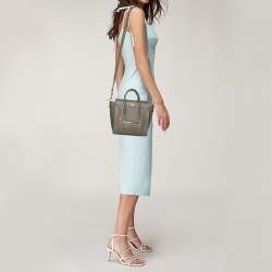 Pre Owned حقيبة يد توتس سيلين لاغيدج نانو جلد رصاصي