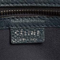 Pre Owned Céline Blue Leather Nano Luggage Tote