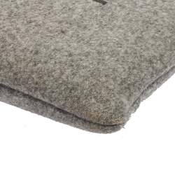 Pre Owned Celine Grey/Brown Felt Zip Pouch
