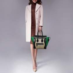 Pre Owned حقيبة يد توتس سيلين مايكرو لاغيدج جلد وجلد ثعبان ثلاثي اللون