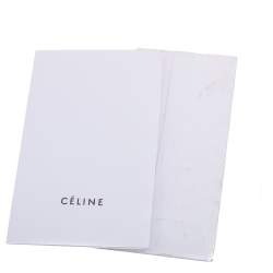 Pre Owned Celine Blue Suede and Leather Small Trapeze Bag